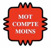 Fausse case rouge du jeu du Scrabble indquant "Mot compte moins"