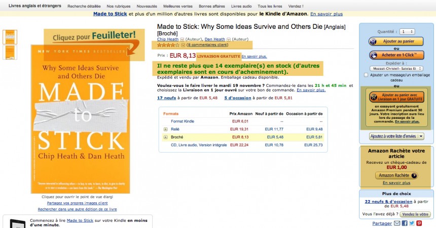 Amazon (fiche produit)