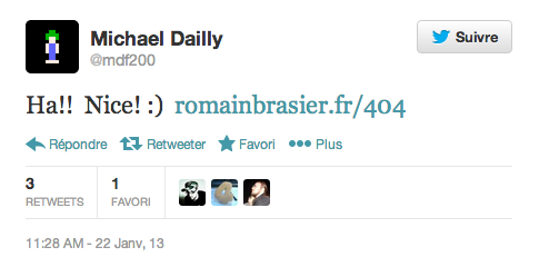 Tweet de Michael Dailly