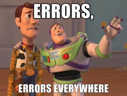 ERRORS, ERRORS EVERYWHERE avec Buzz l'éclair et Woody